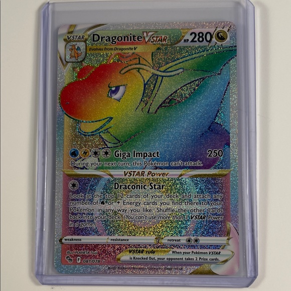 dragonite v star pokemon card VSTAR SWSH236 None / None / 2 Artist Dragonite VSTAR - 050/071 (050/071)